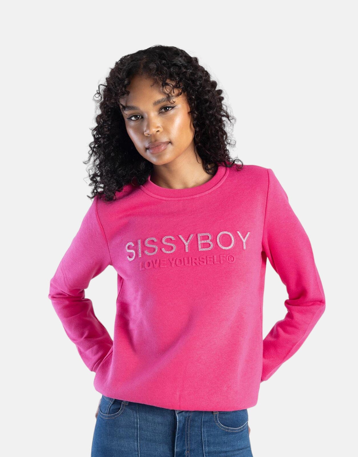 Sissy Boy Bling Embossed Logo Sweatshirt - Subwear