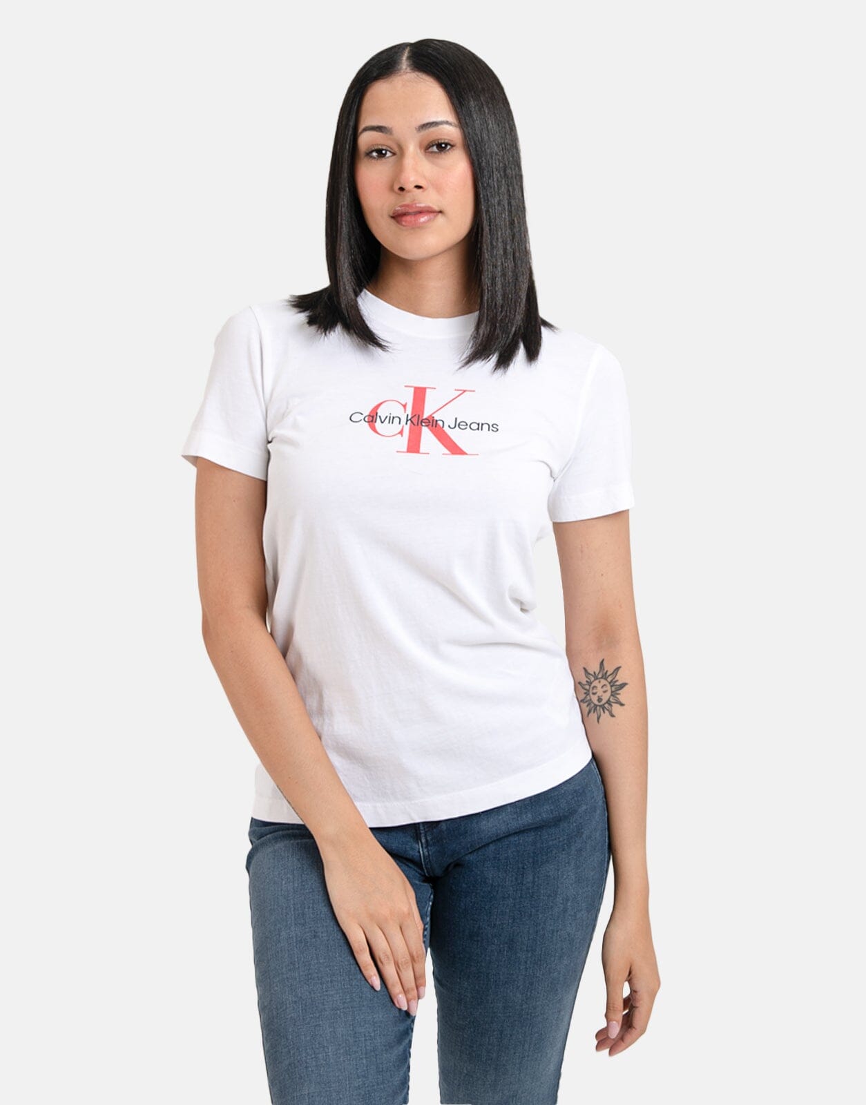 Calvin Klein Archival Monologo Regular White T Shirt