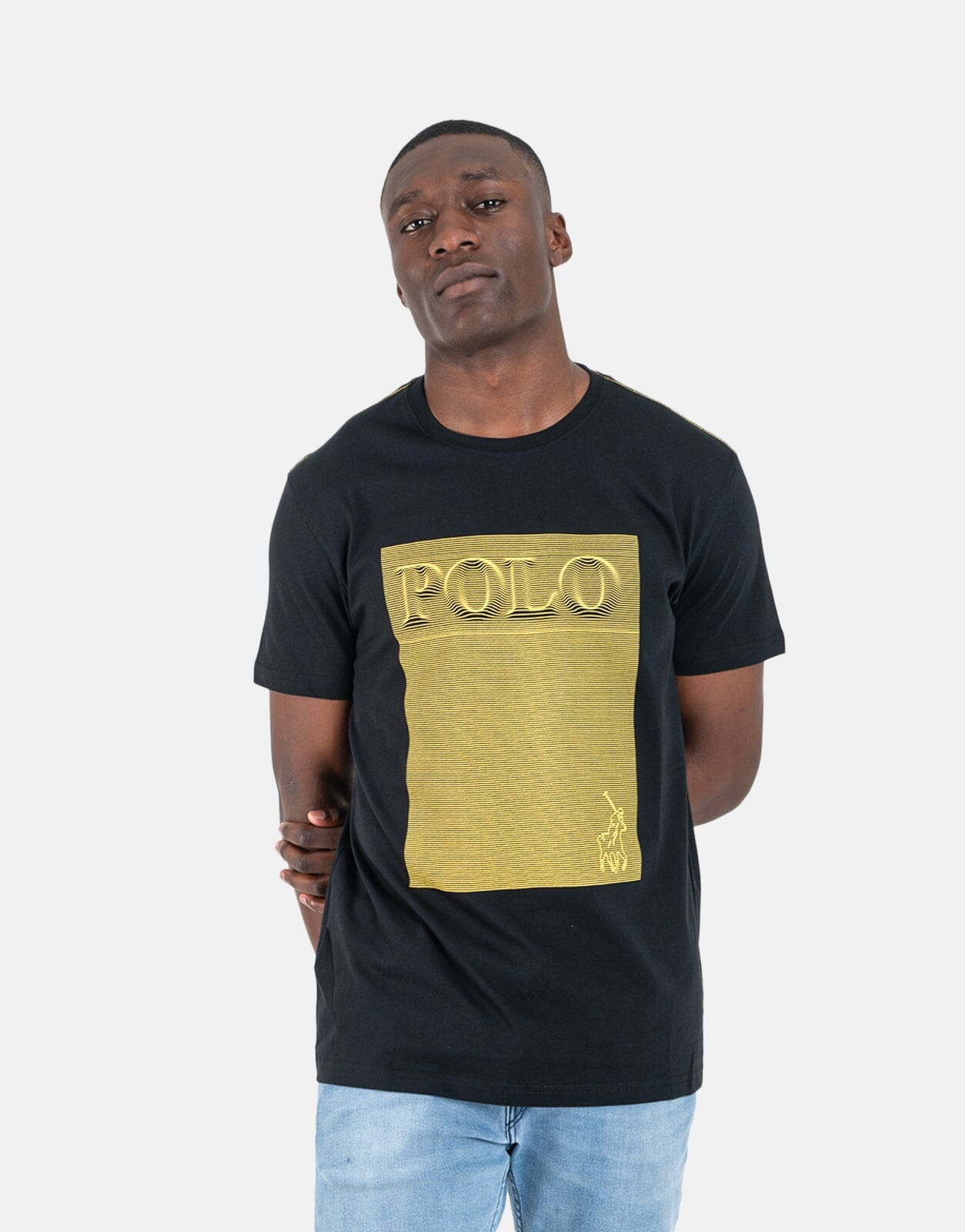 Polo Graphic Logo Black T Shirt