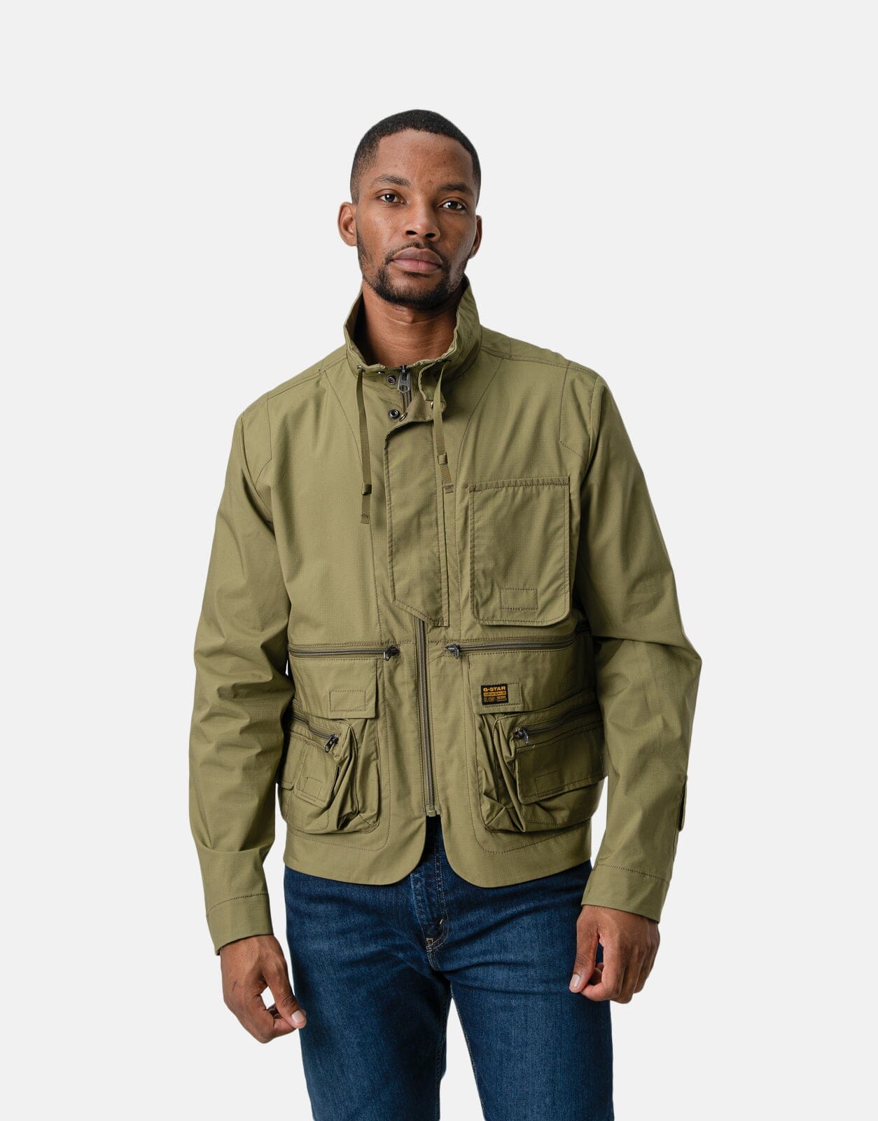 G Star RAW P 35T Modular Jacket Smoke Olive