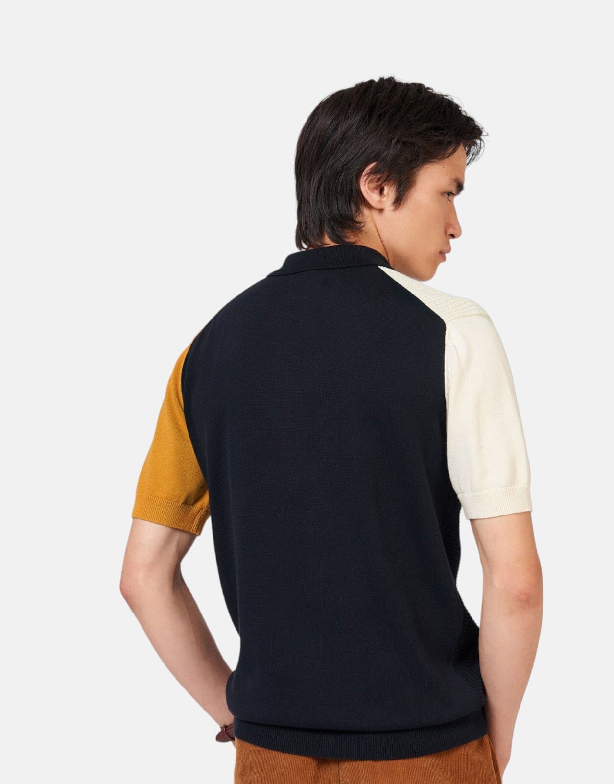 Ben Sherman Block Knitted Polo Shirt - Subwear