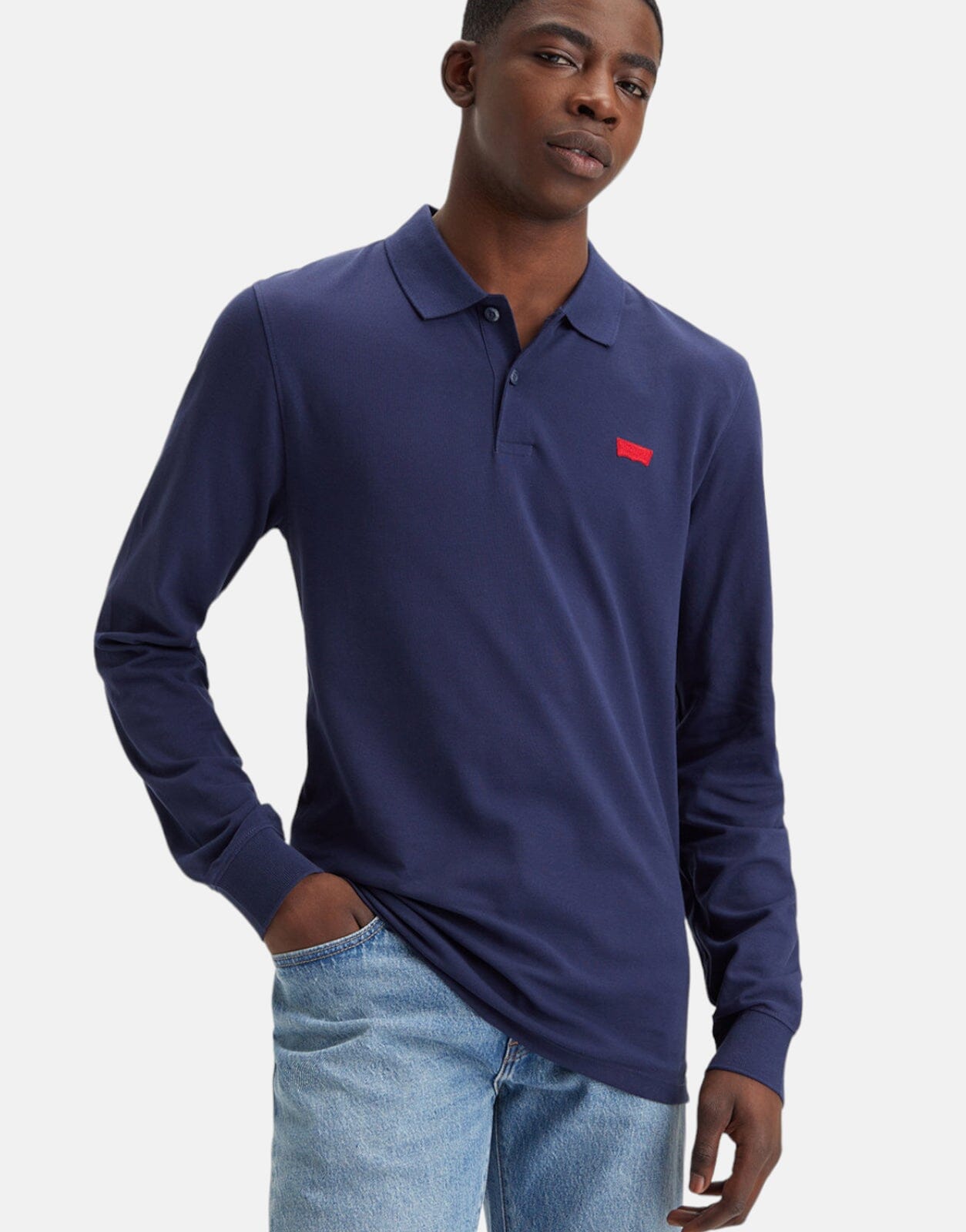 Levi's Slim Housemark Naval Academy Polo Shirt - Subwear