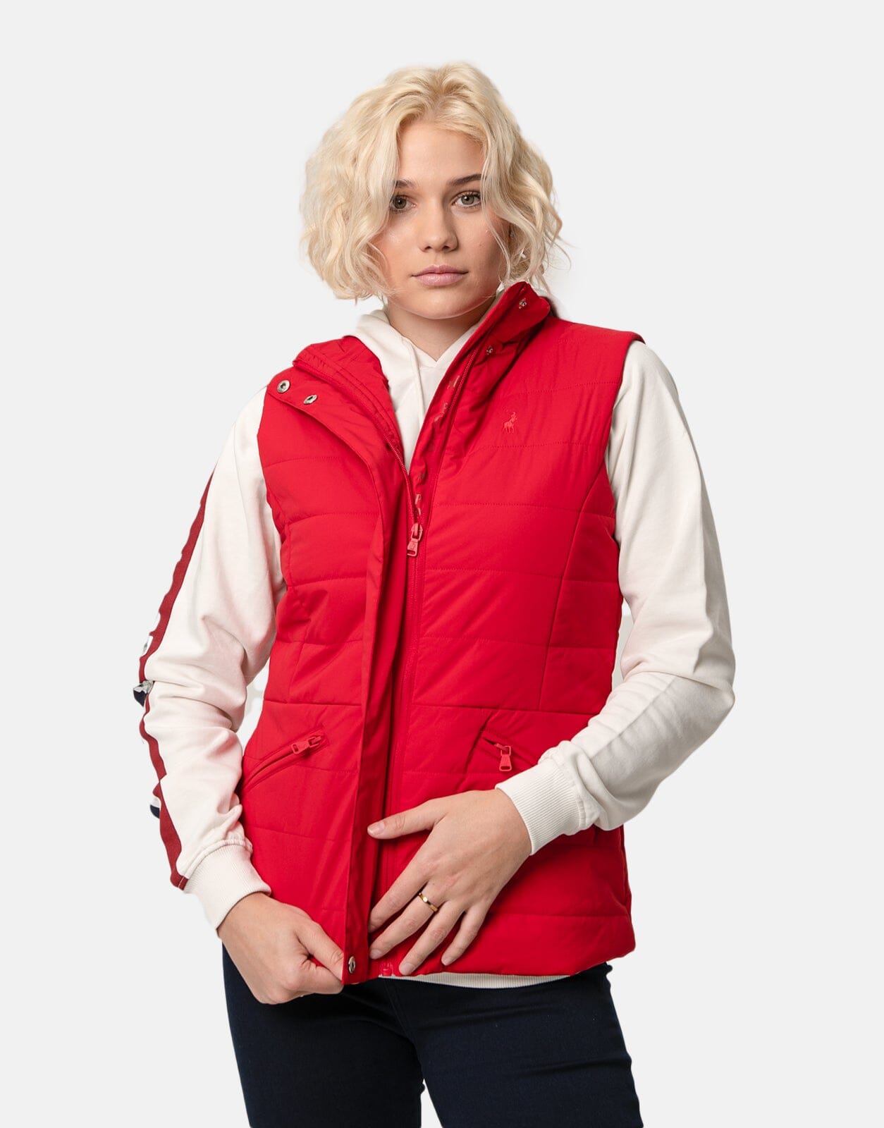 Polo Sleeveless Puffer Jacket Red - Subwear