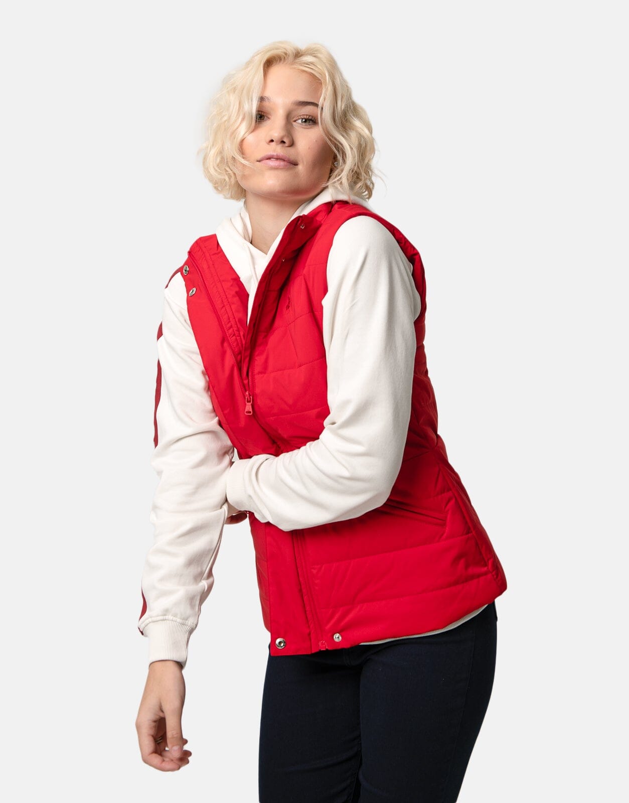 Polo Sleeveless Puffer Jacket Red - Subwear