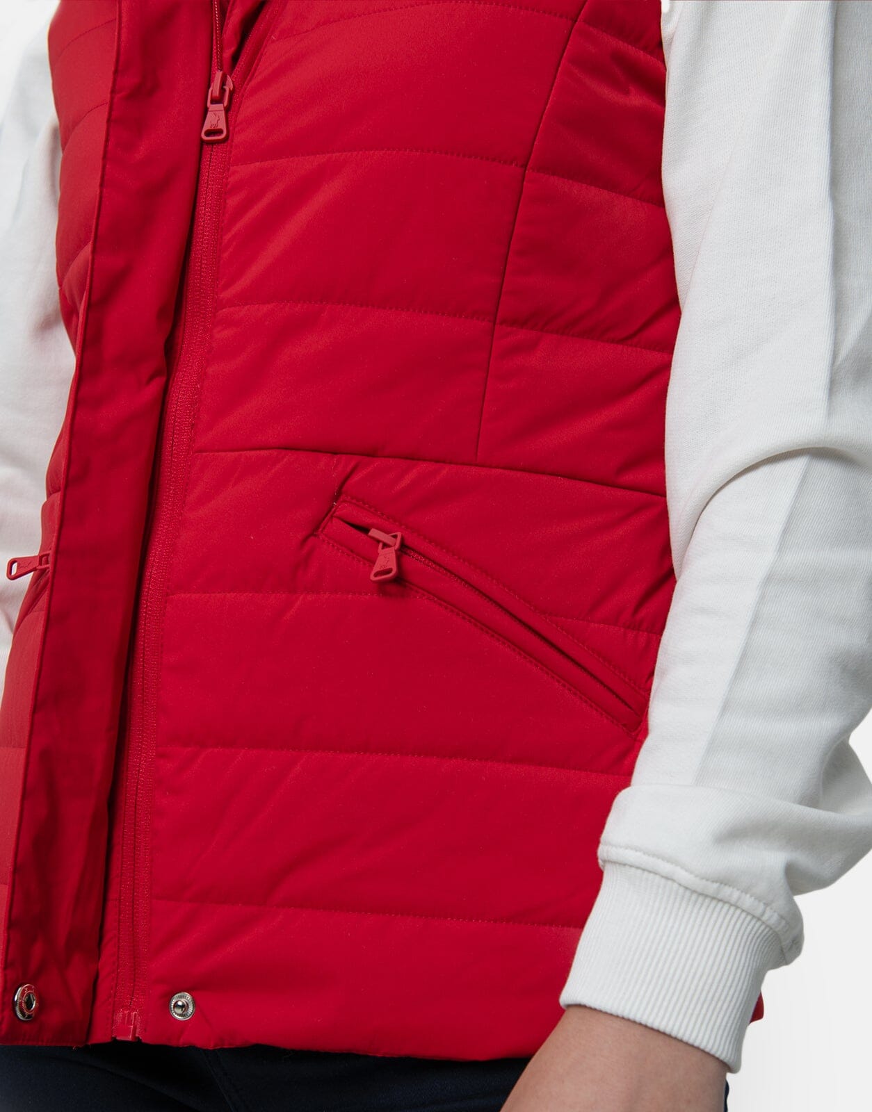 Polo Sleeveless Puffer Jacket Red - Subwear