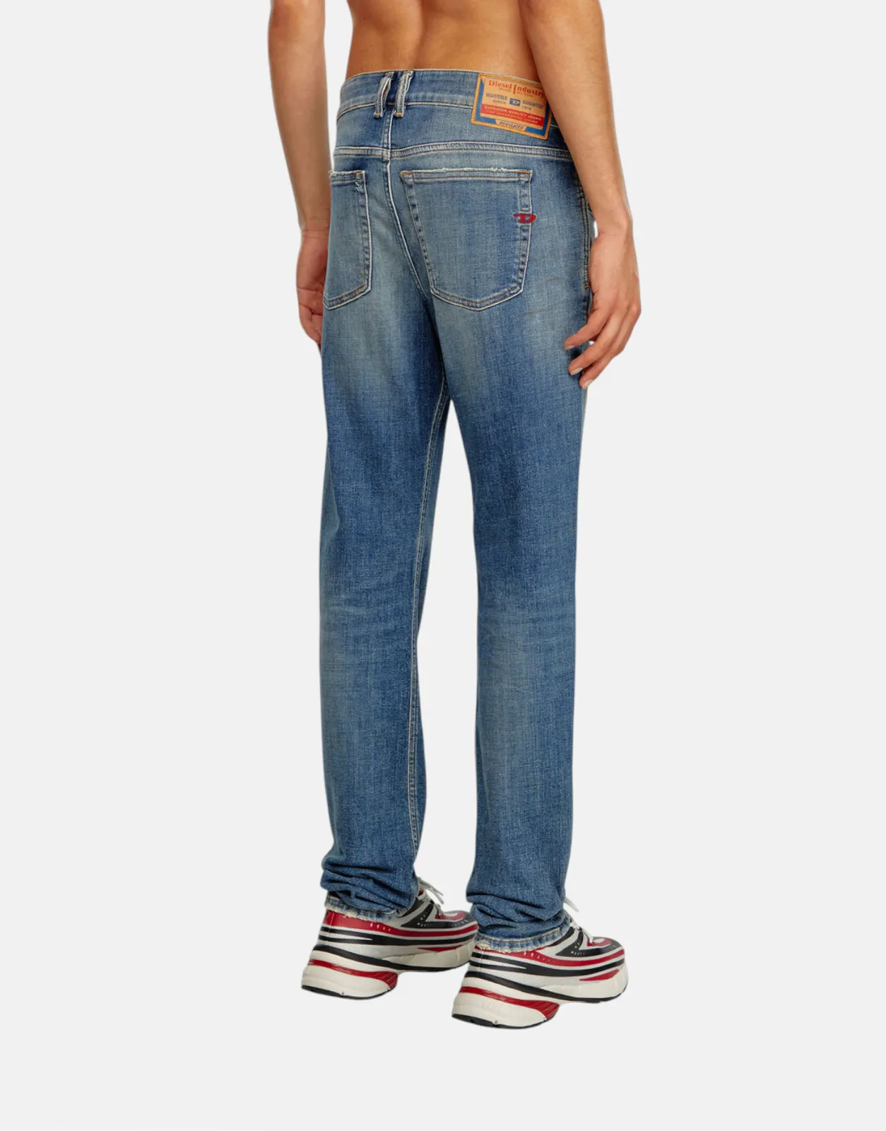 Diesel 1979 Sleenker Dirty Wash Rip Detail Jeans - Subwear