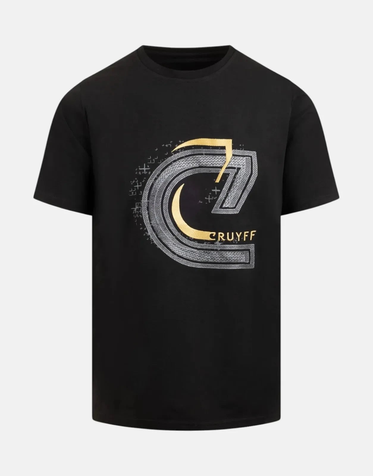 Cruyff C-Logo Black/Gold T-Shirt - Subwear