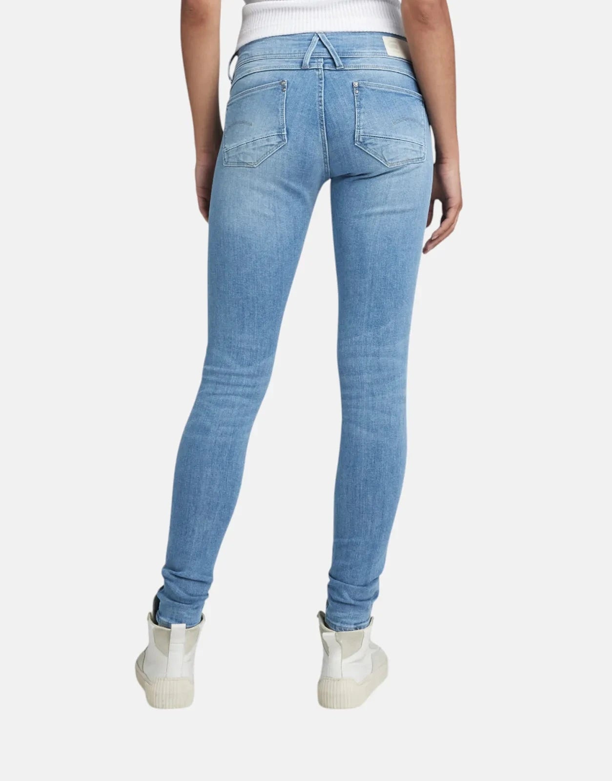 G-Star RAW Lynn Mid LT Aged Skinny Blue Jeans - Subwear