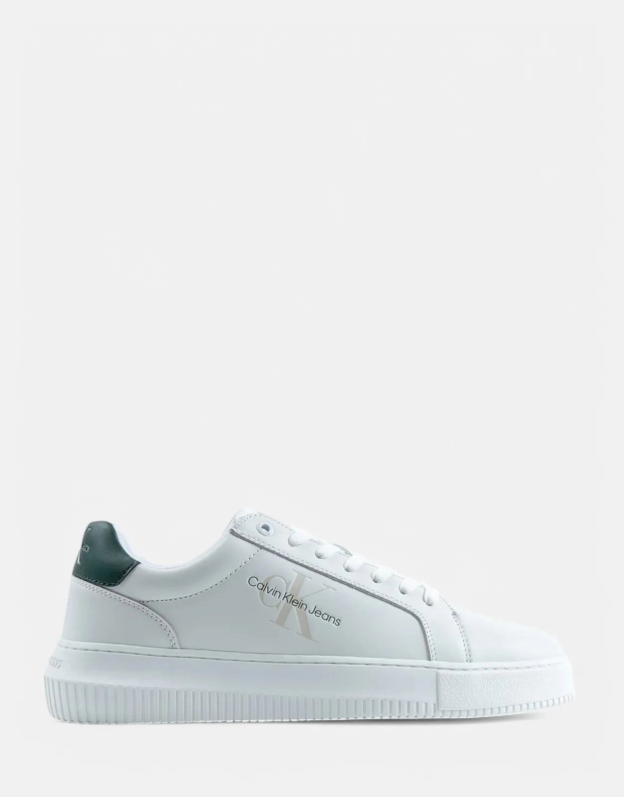 Calvin Klein Chunky Cupsole Mono White Sneakers - Subwear