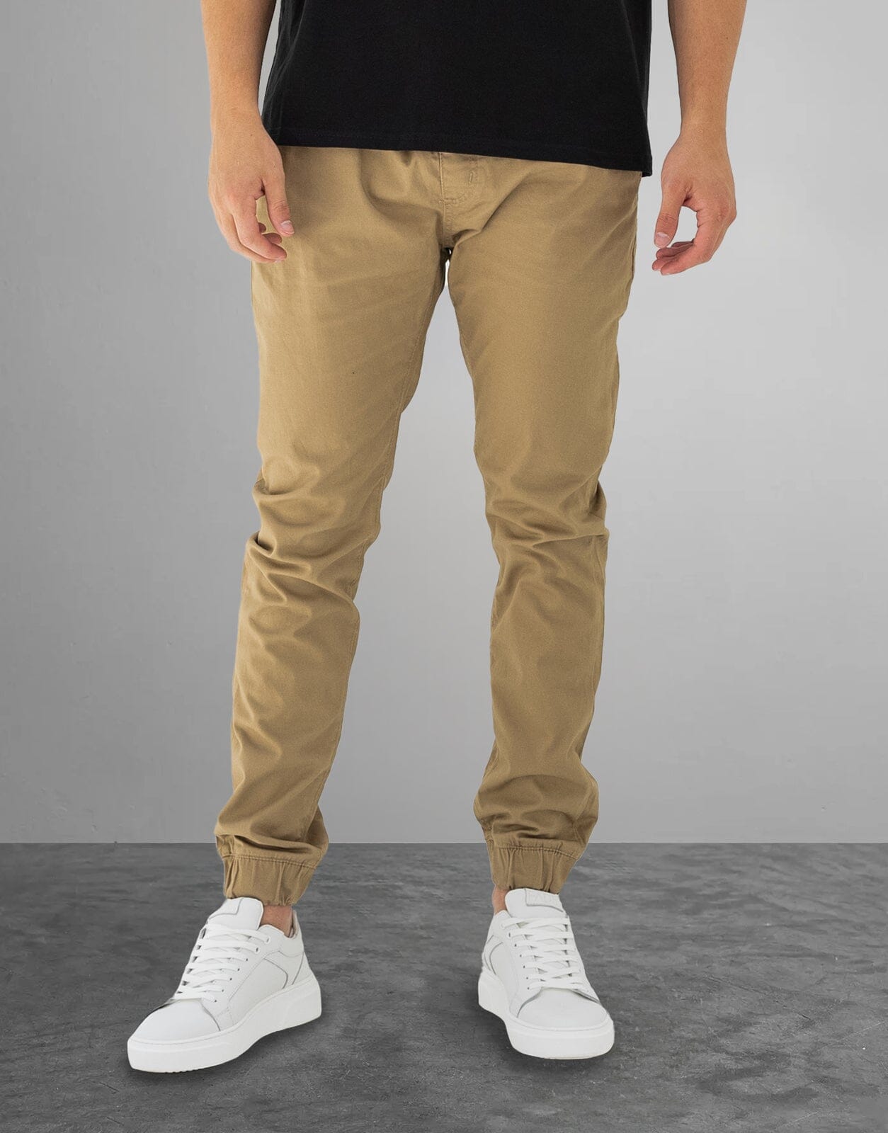 Fade Essential Cuffed Jogger Stone - Subwear