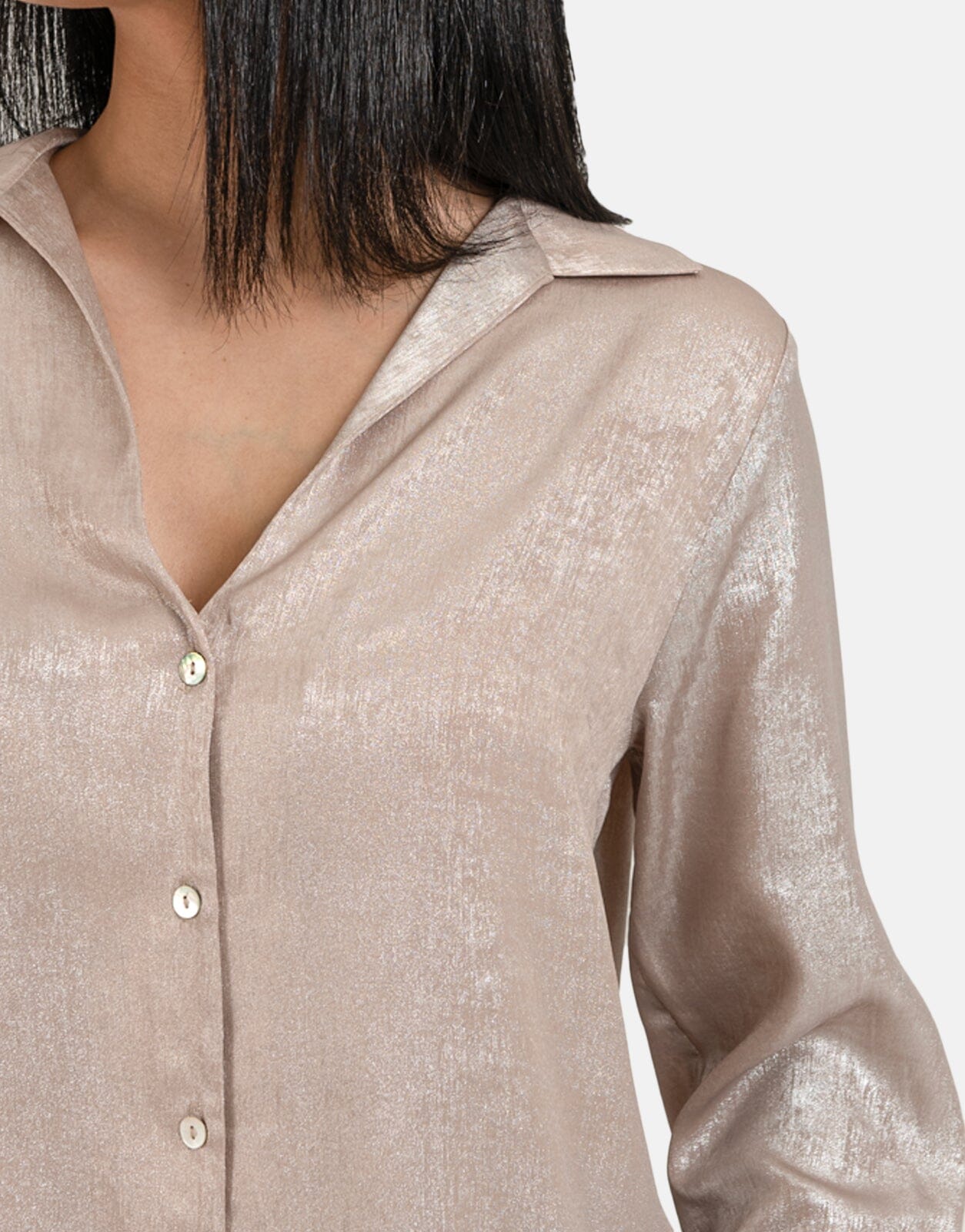 Sissy Boy Oversized Button Up Shirt Champagne - Subwear