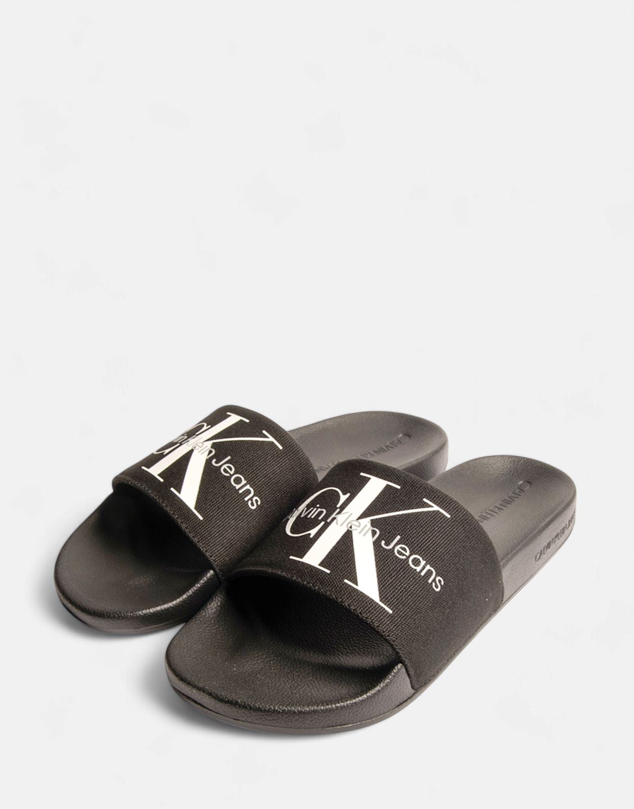 Calvin klein slides women's black online