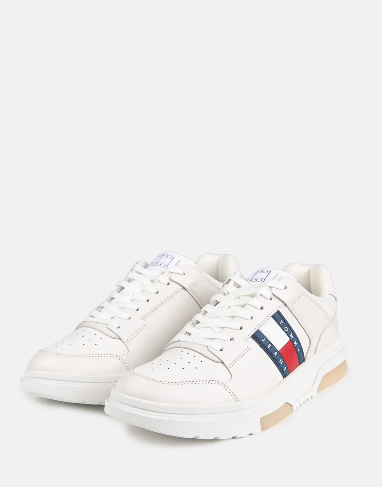 Tommy Hilfiger The Brooklyn Leather Ecru Sneakers