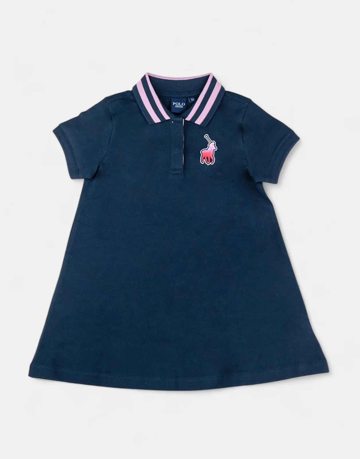 Polo Girls Georgia A Line Navy Golfer Dress - Subwear