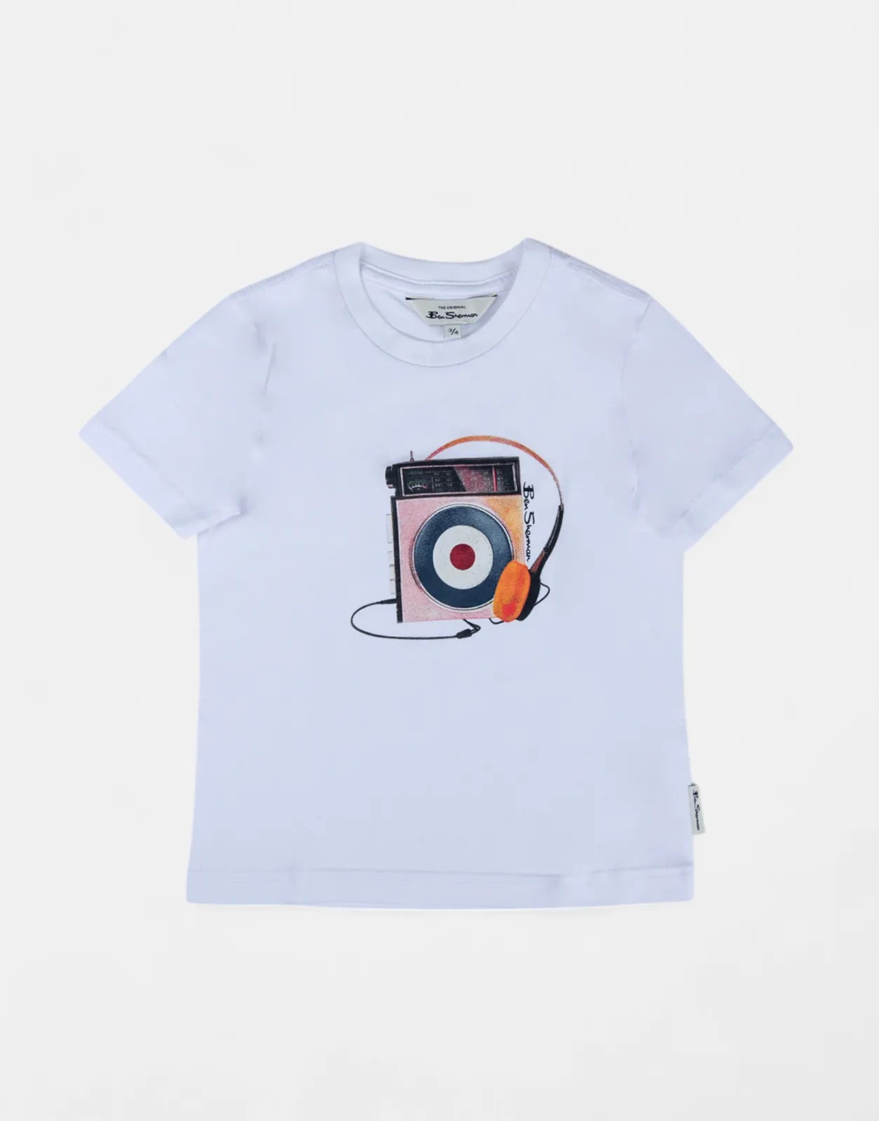 Ben Sherman Portable Radio White T-Shirt - Subwear