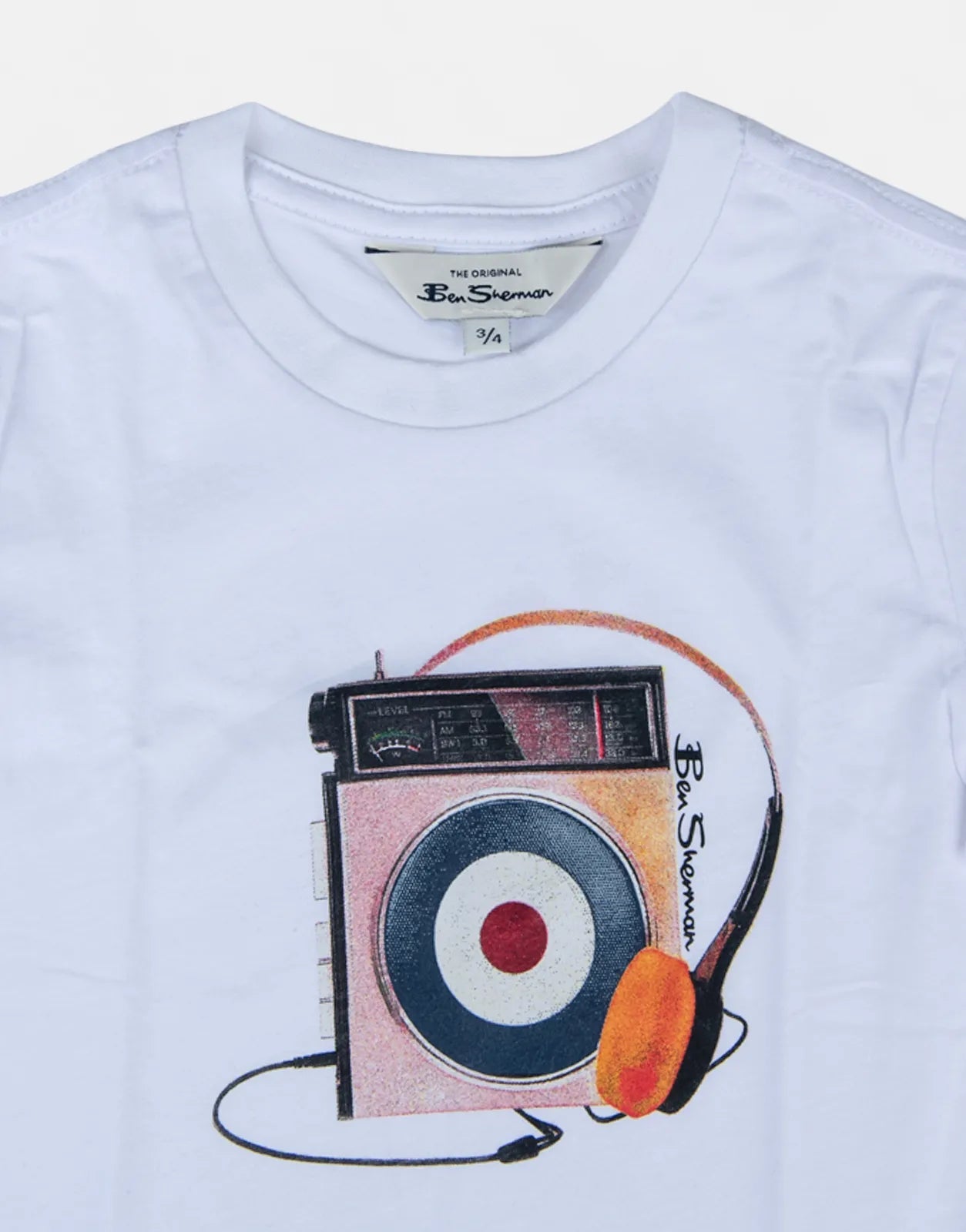 Ben Sherman Portable Radio White T-Shirt - Subwear