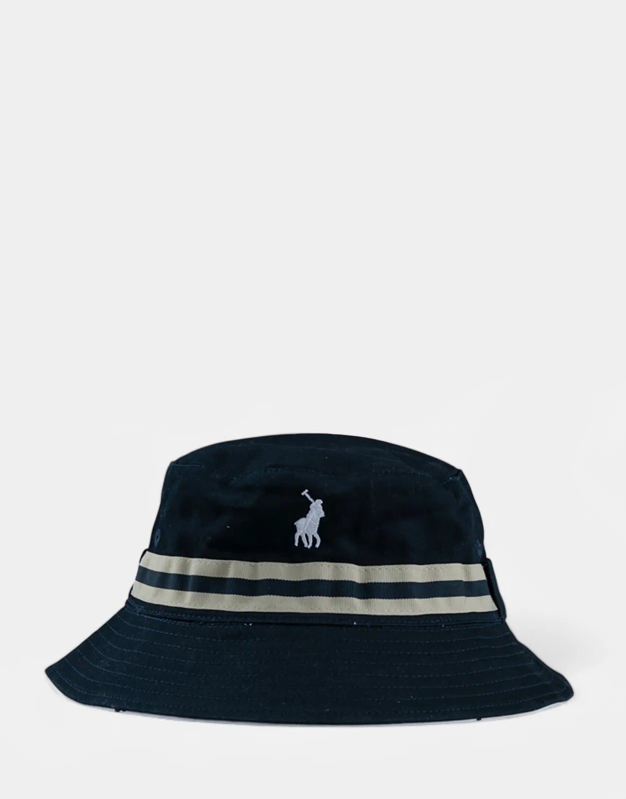 Polo Monogram Reversible Navy/White Bucket Hat - Subwear