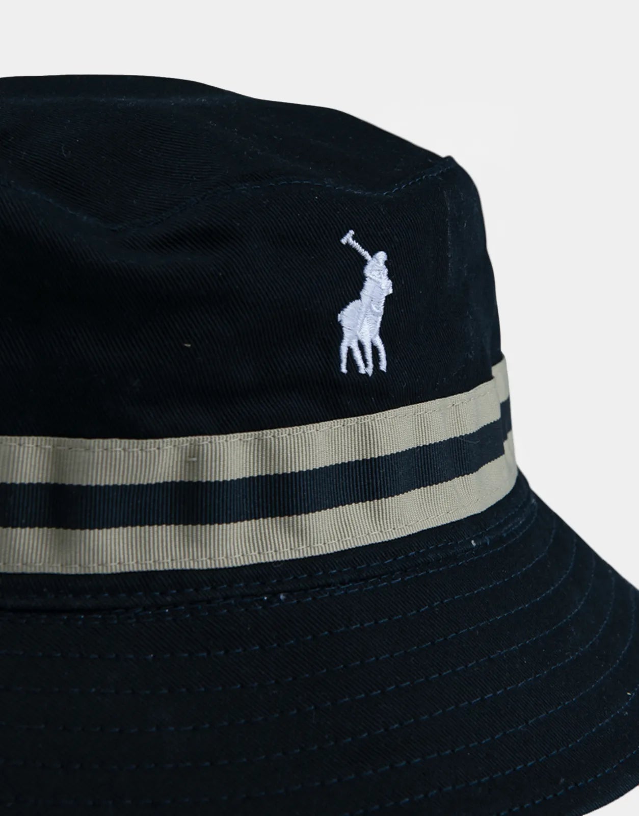 Polo Monogram Reversible Navy/White Bucket Hat - Subwear