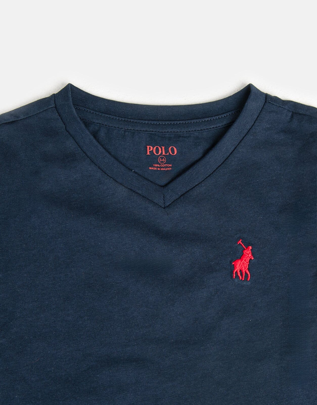 Polo James V-Neck T-Shirt Navy - Subwear