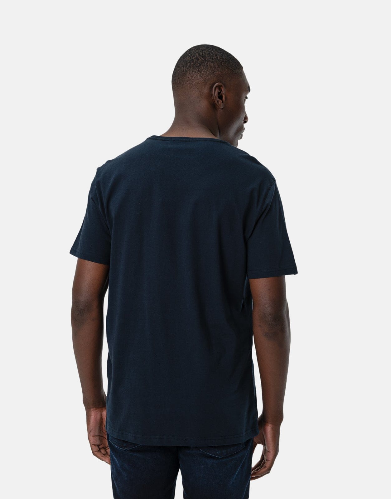 Polo Crest Flock T-Shirt Navy - Subwear