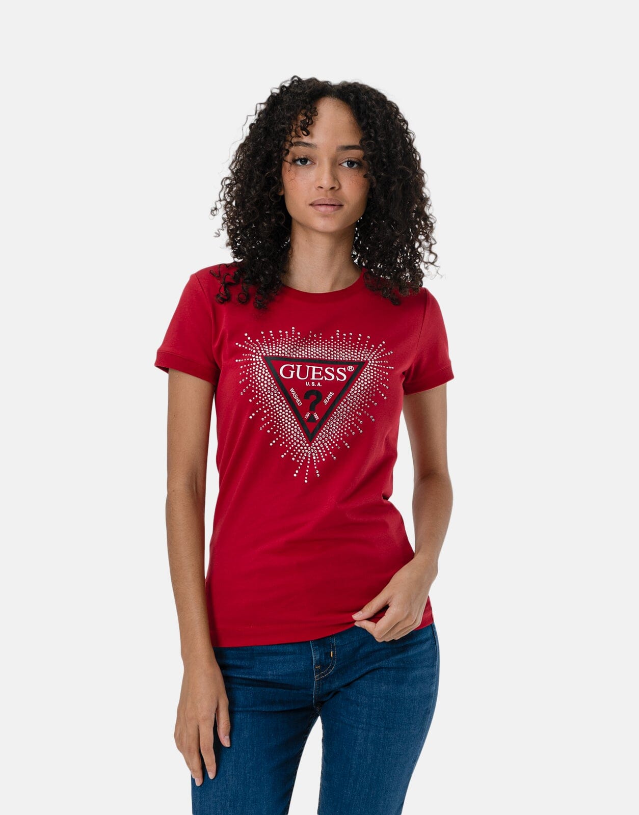 Guess Star Triangle Red T-Shirt - Subwear