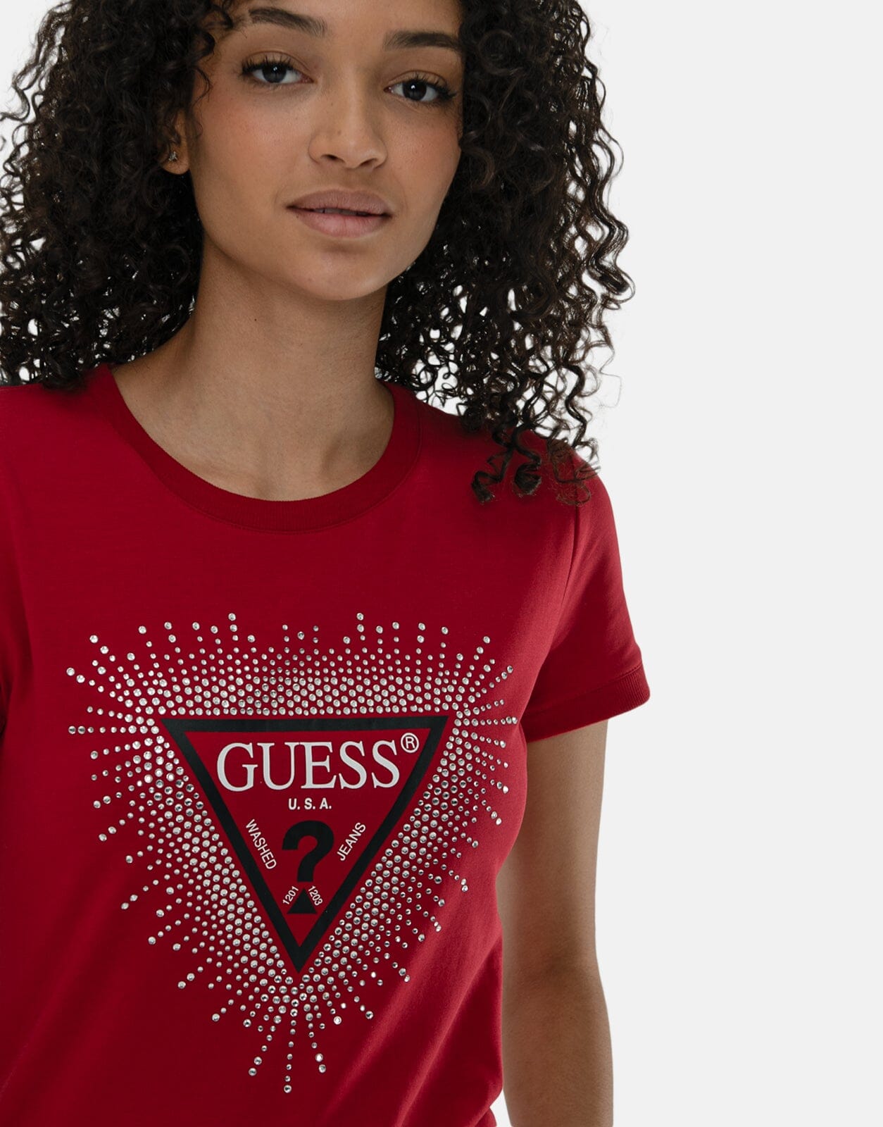 Guess Star Triangle Red T-Shirt - Subwear