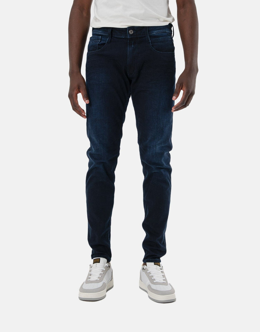 Replay Coated Black Power Stretch Jeans