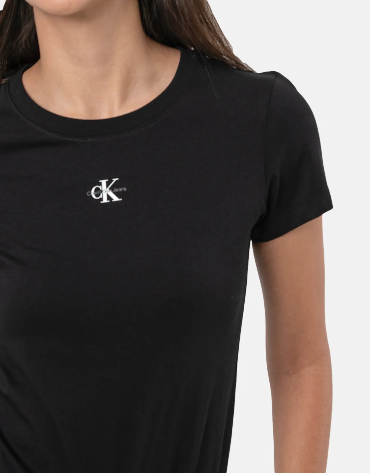 Calvin Klein Micro Monologo Slim T-Shirt Black