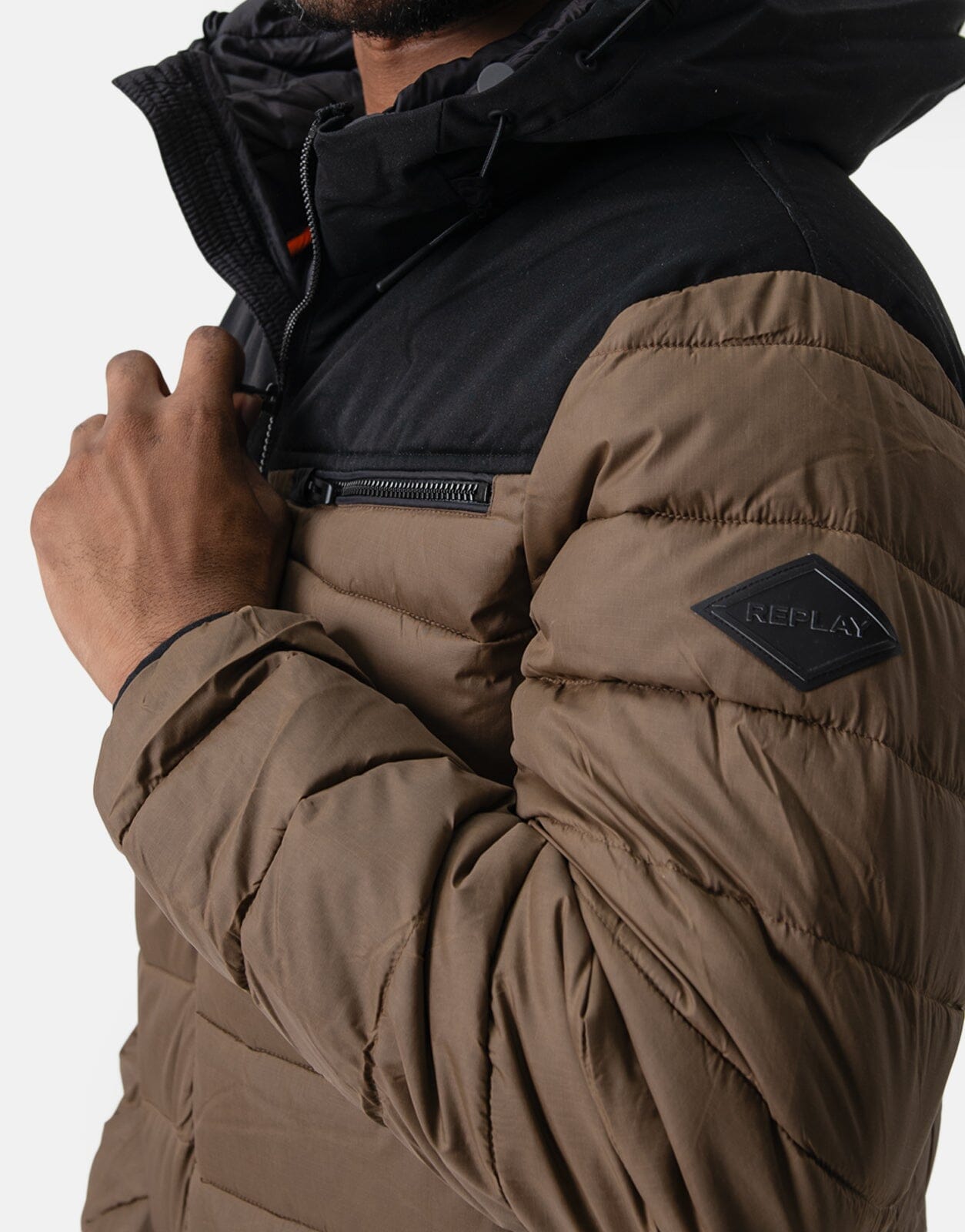 Replay Two Tone Mid-Weight Puffer Jacket - Subwear