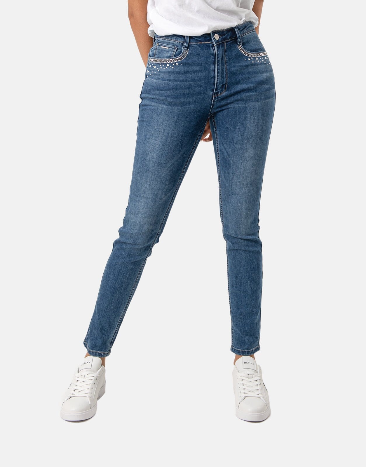 Sissy Boy Axel Bling Pocket Jeans Med Vintage - Subwear