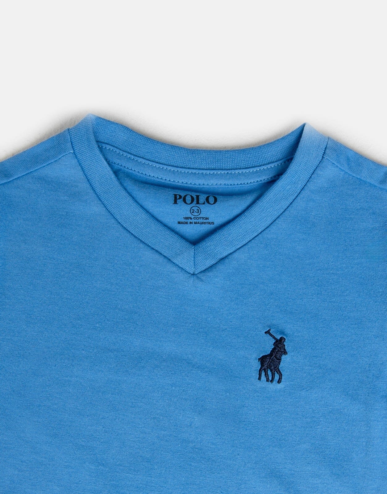 Polo James V-Neck T-Shirt Blue - Subwear