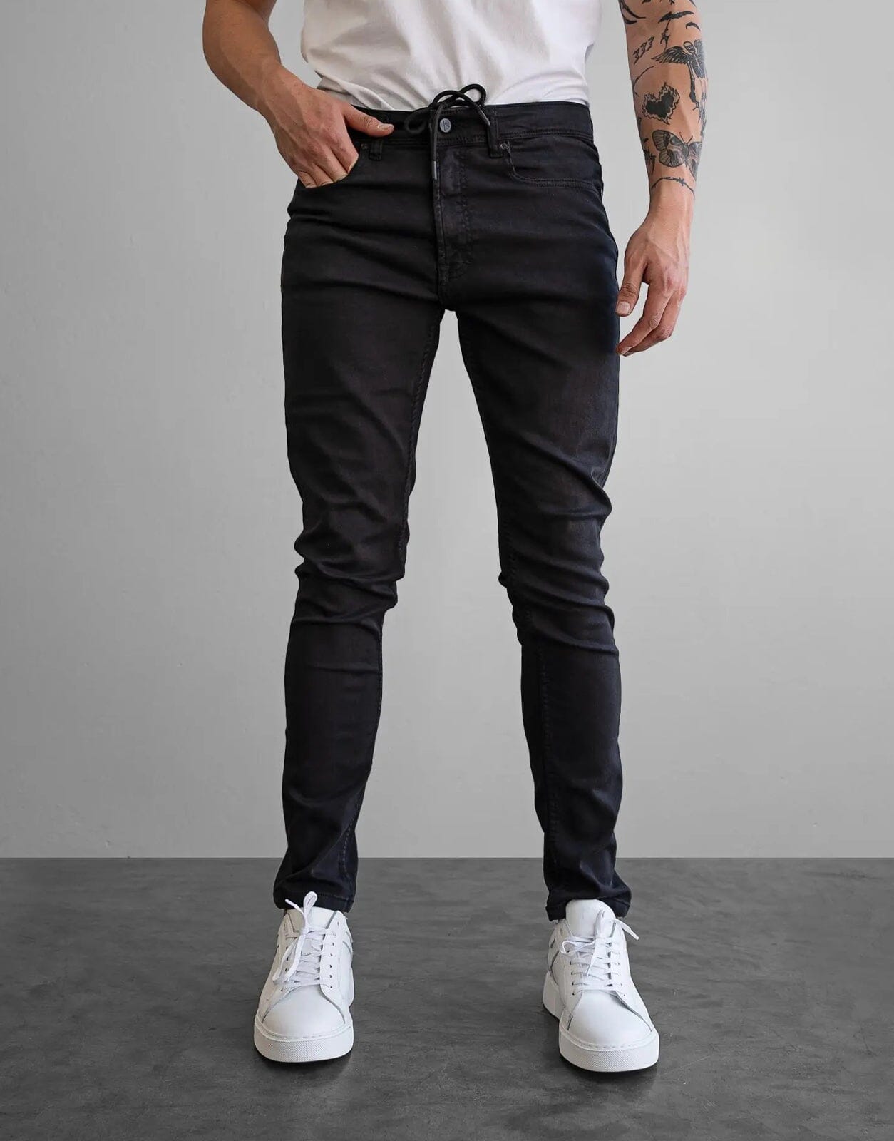 Skinny jeans and boots sales men's