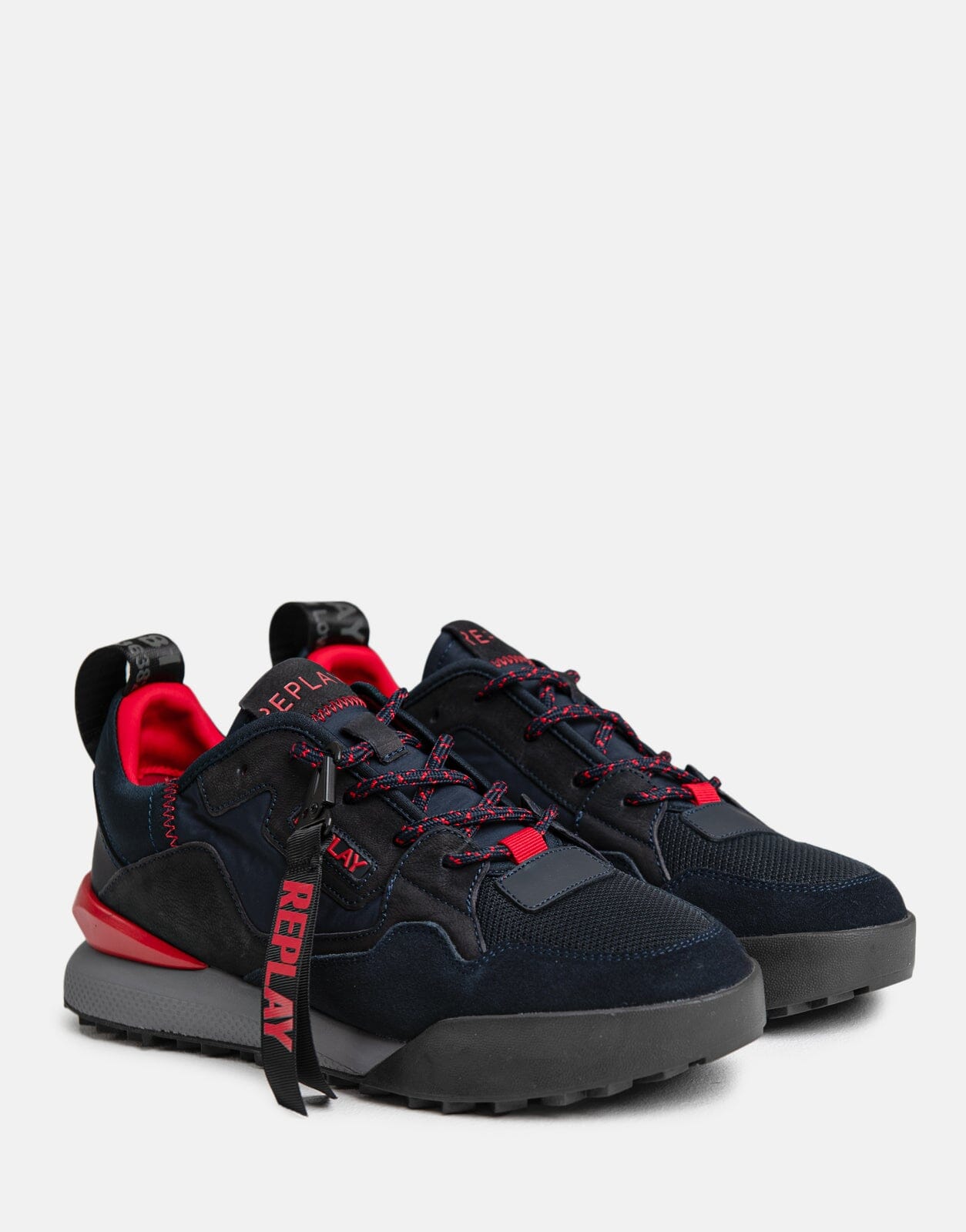 Replay Field Master Navy Red Sneakers - Subwear