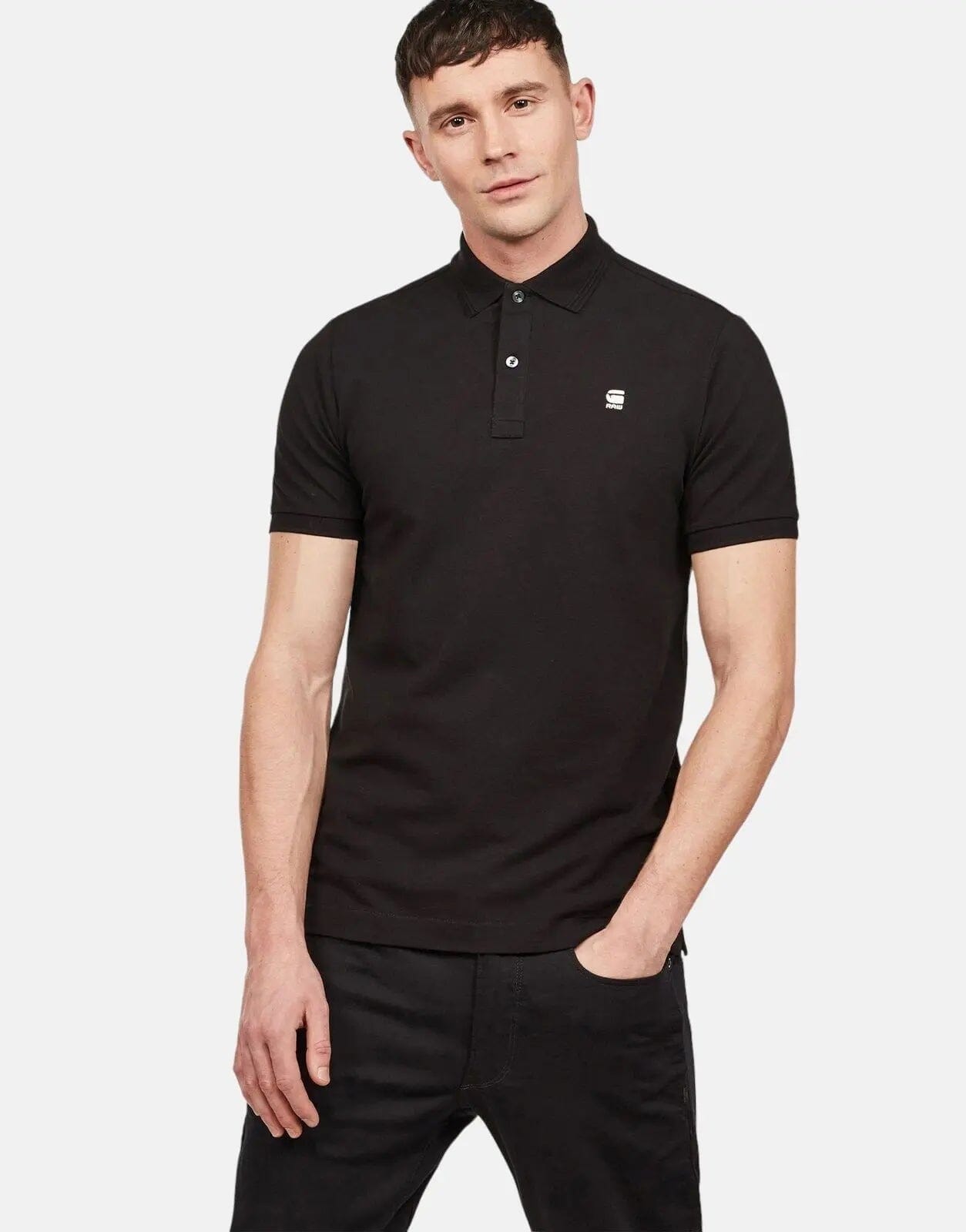 G-Star RAW Dunda Polo Shirt Blk - Subwear