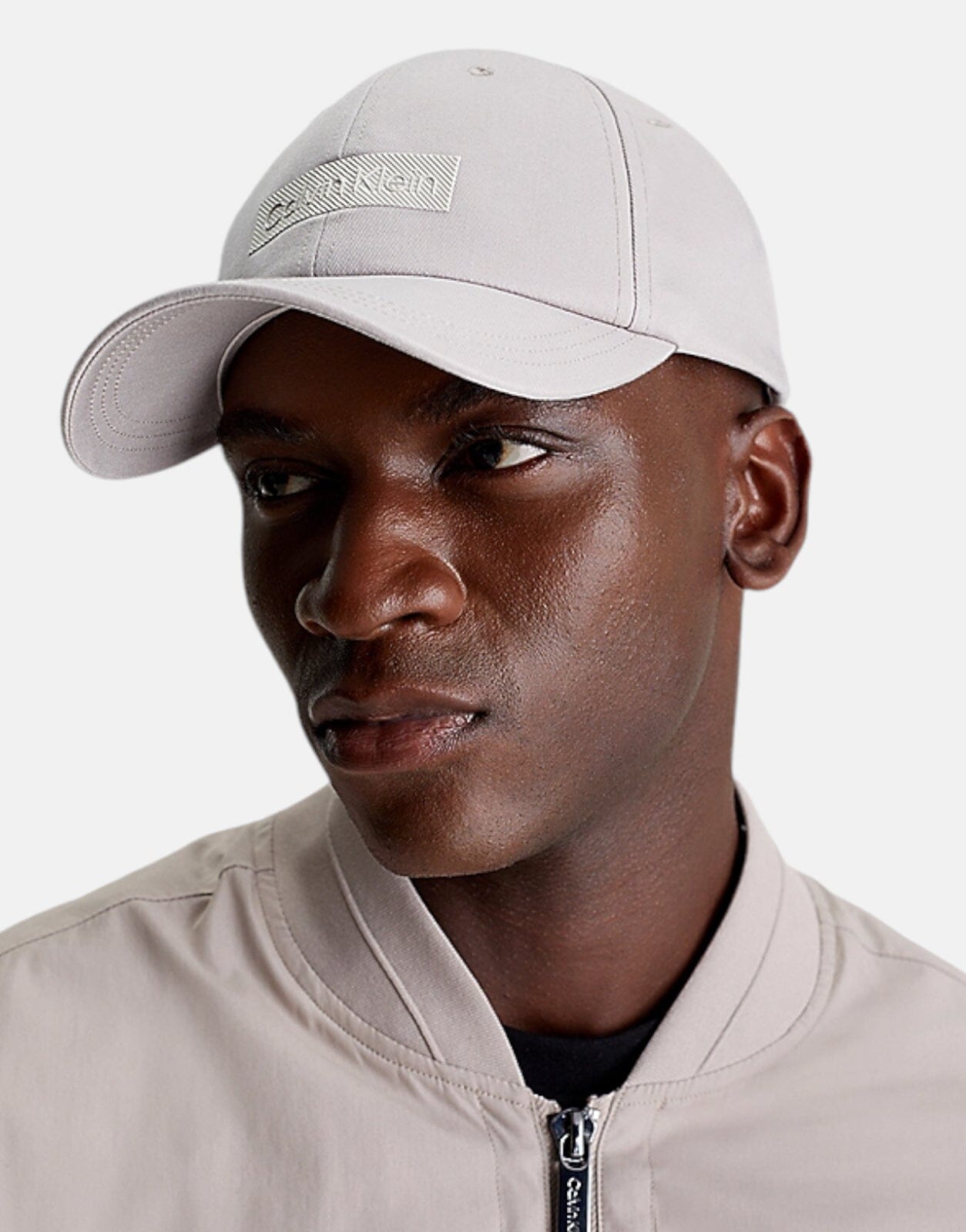 Calvin Klein Embroidered Logo Grey Cap