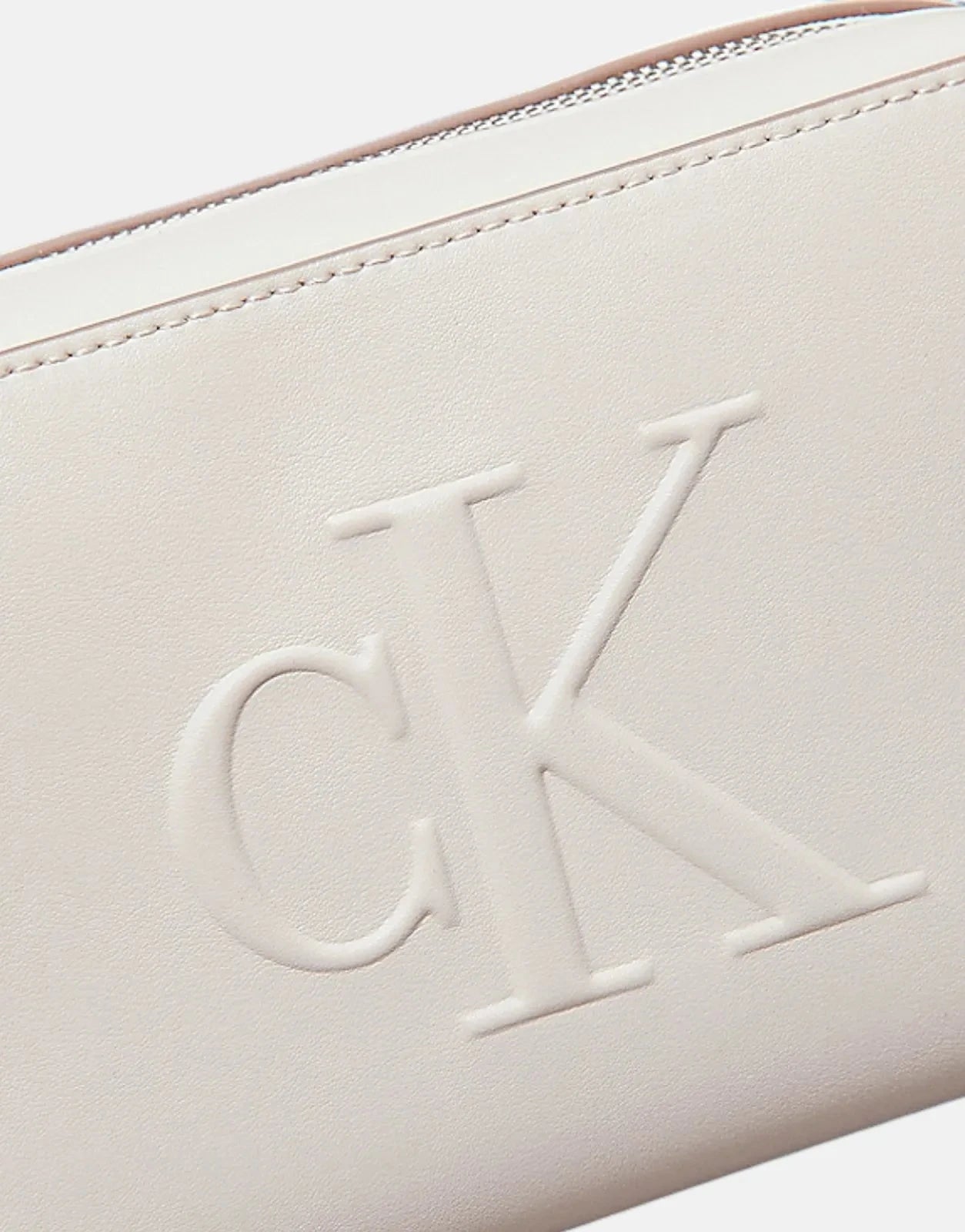 Calvin Klein Sculpted White Camera Debossed Bag - Subwear