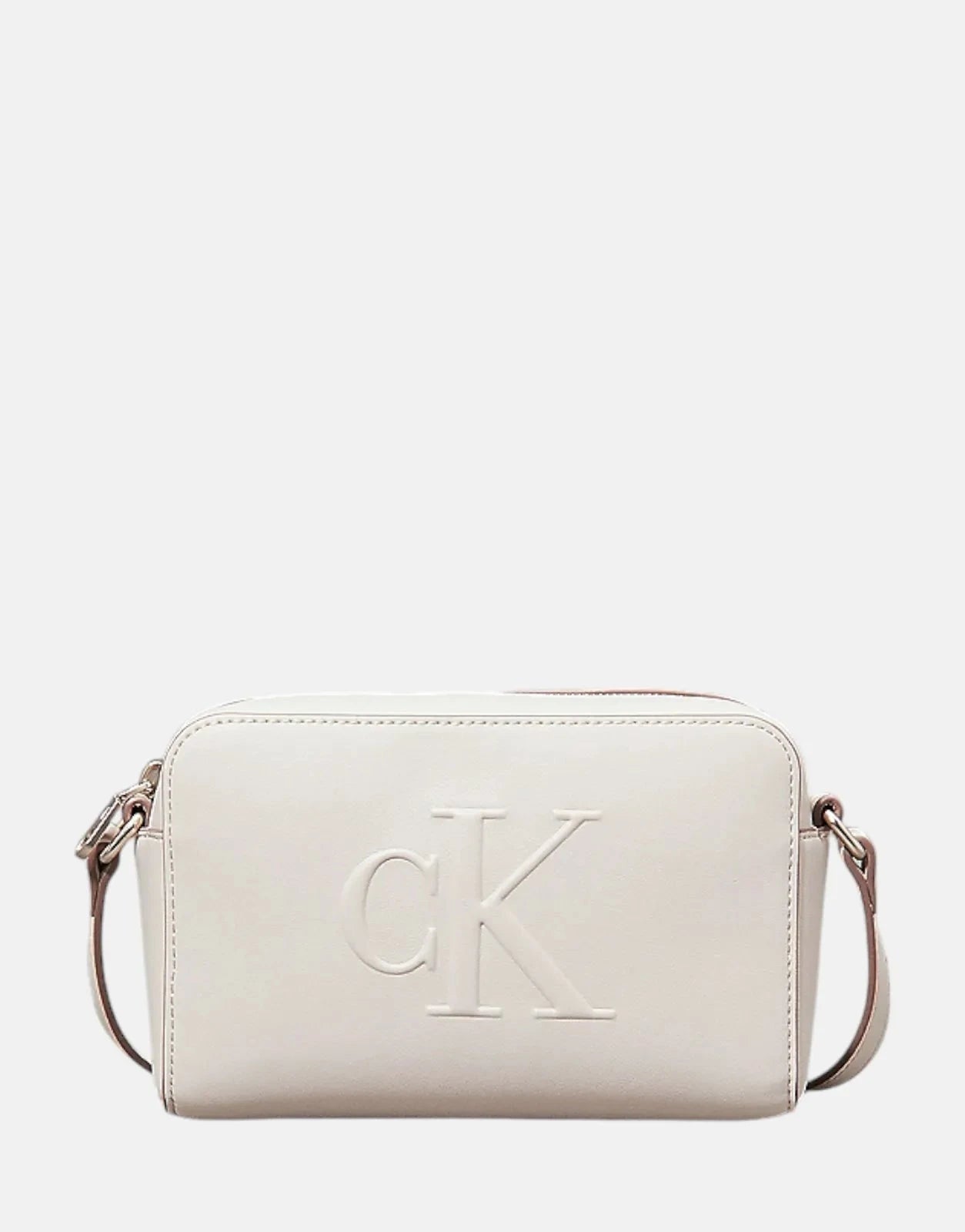 Calvin Klein Sculpted White Camera Debossed Bag - Subwear