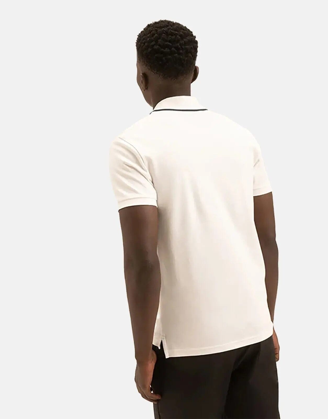 Polo Jacquard Logo White Polo Shirt - Subwear