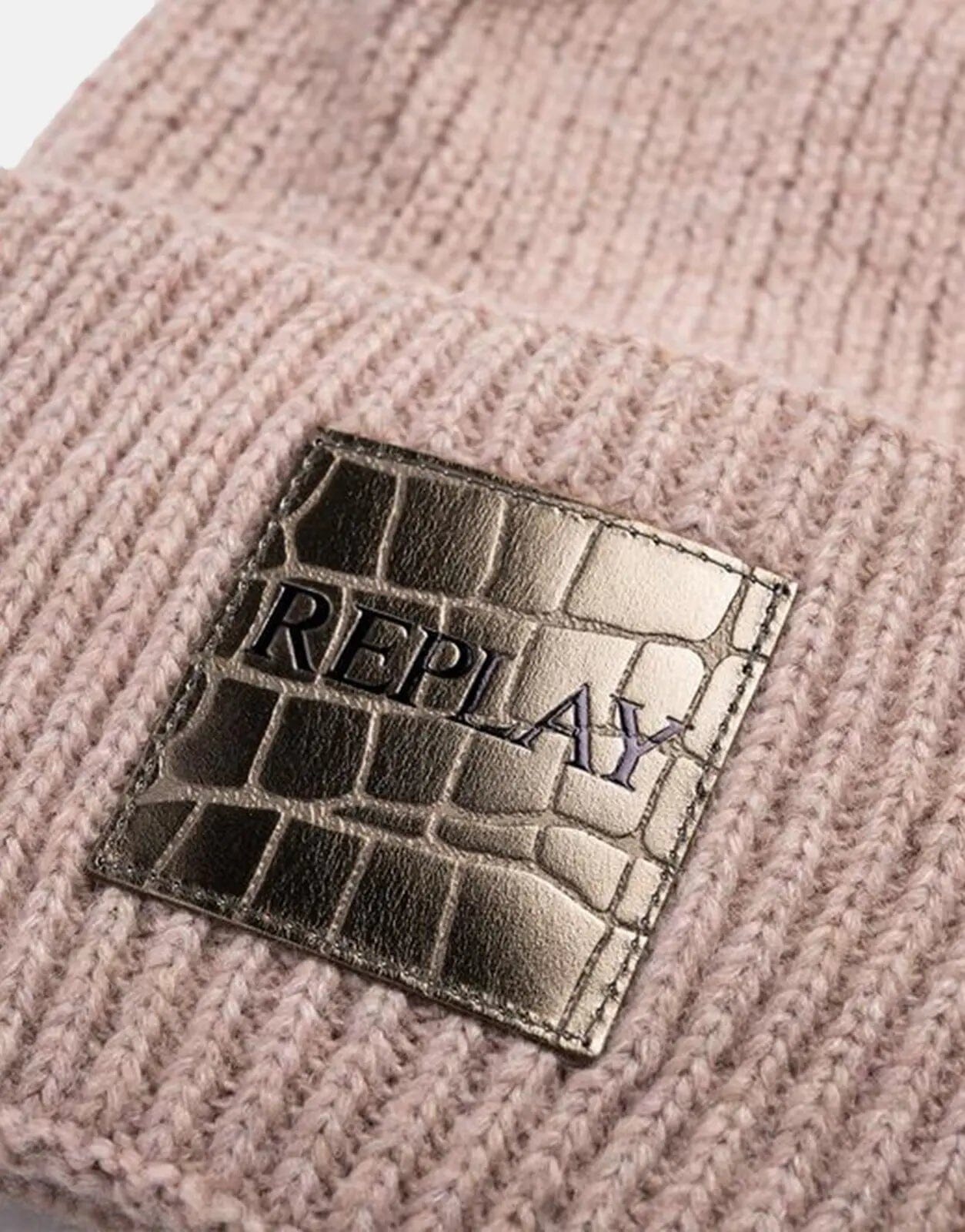 Replay Gold Patch Knit Beanie - Subwear