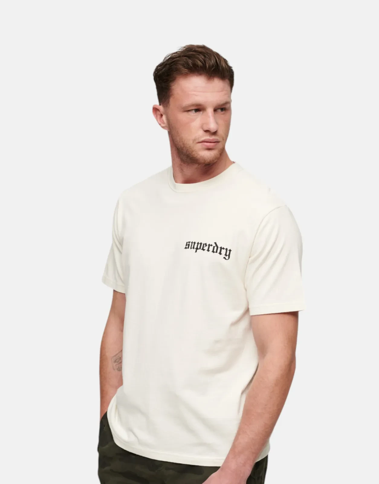 Superdry Tattoo Graphic Loose Cream T-Shirt - Subwear