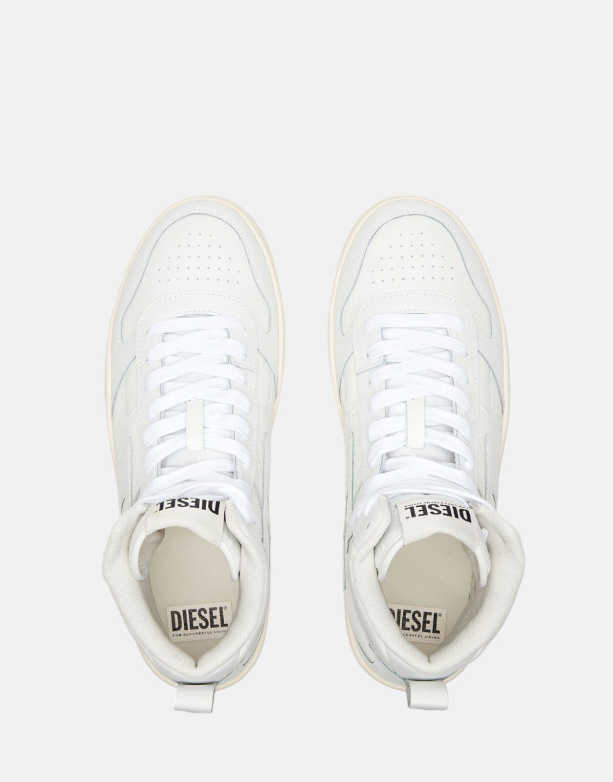 Diesel S-Ukiyo V2 Mid White Sneakers - Subwear