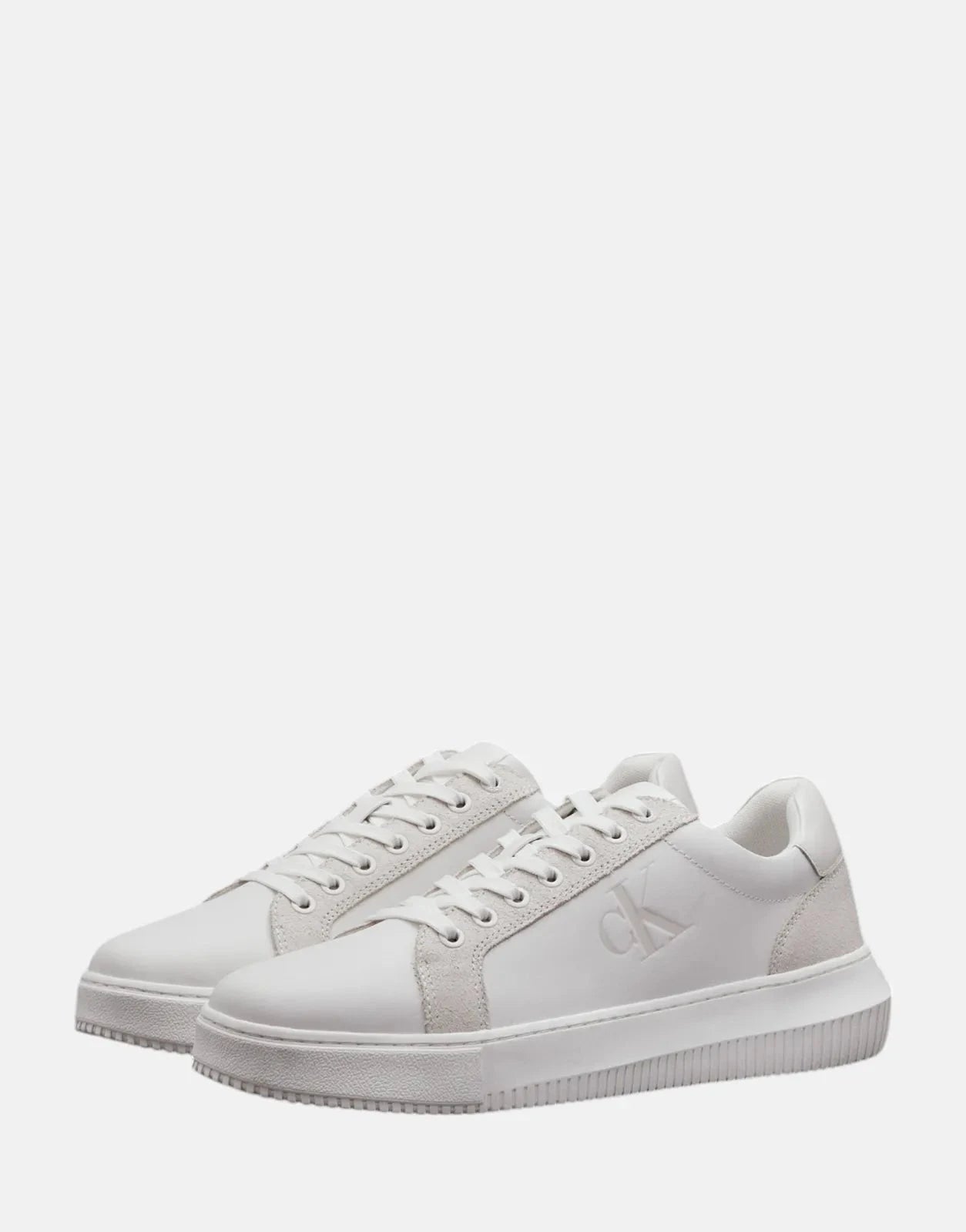 Calvin Klein Chunky Cupsole Authentic White Sneakers - Subwear