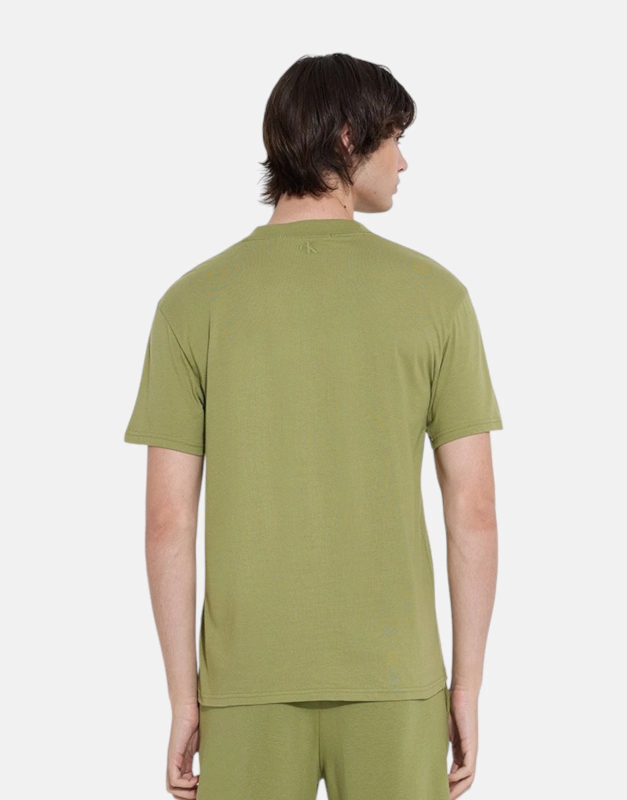 Calvin Klein Logo Repeat Olive T-Shirt - Subwear